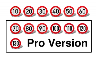 Supported traffic signs